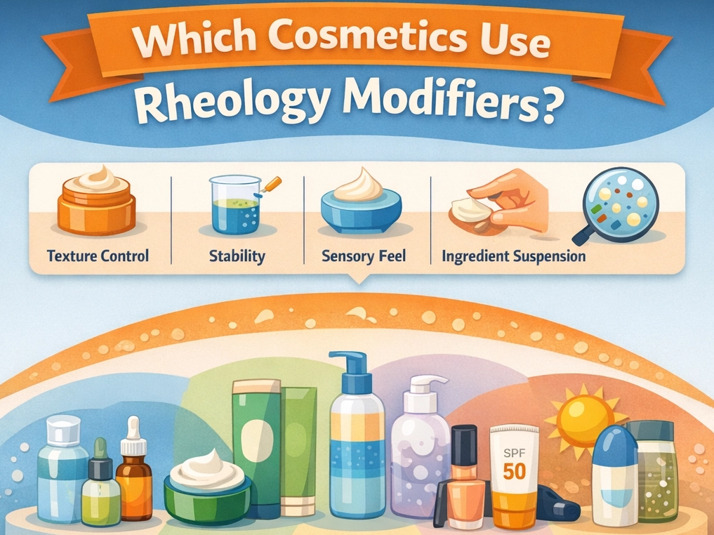 &iquest;Qu&eacute; cosm&eacute;ticos utilizan modificadores de reolog&iacute;a?